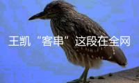 王凯“客串”这段在全网火了
！叶祖新的评价，终于有人信了