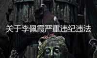 关于李佩霞严重违纪违法案件的情况通报