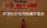 我国社会融资规模增量创历史同期最高水平