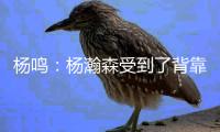 杨鸣：杨瀚森受到了背靠背体能影响
，稍微有一点脱节