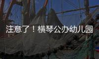 注意了！横琴公办幼儿园报名系统临时关停