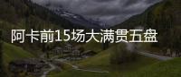 阿卡前15场大满贯五盘大战有14场获胜	，为公开赛时代并列最多