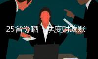 25省份晒一季度财政账本｜政经十事